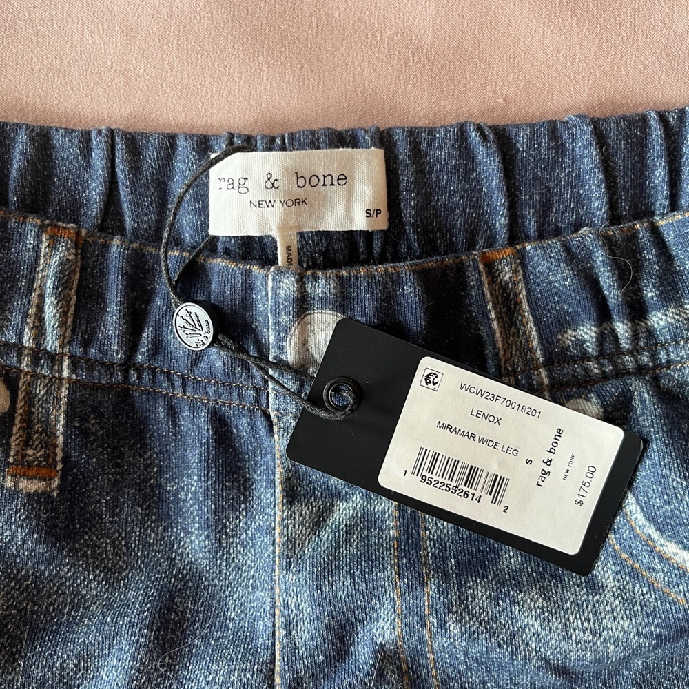 Hard to find Rag and Bone Miramar Wide Leg jeans Pants in  Lenox size S NWT